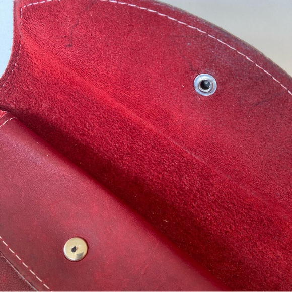 Sandalwood Cowhide Brasil Wallet in Burgundy 4”x7” - Picture 9 of 11